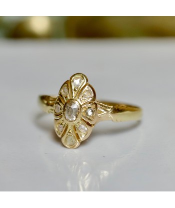 Bague marquise ancienne diamants taille rose livraison et retour toujours gratuits