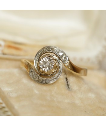 Bague tourbillon diamant taille rose en ligne