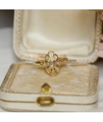 Bague marquise ancienne diamants taille rose livraison et retour toujours gratuits