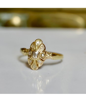 Bague marquise ancienne diamants taille rose livraison et retour toujours gratuits