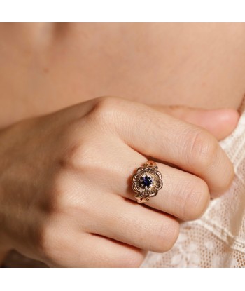 Bague Fleur ancienne années 40 l'évolution des habitudes 