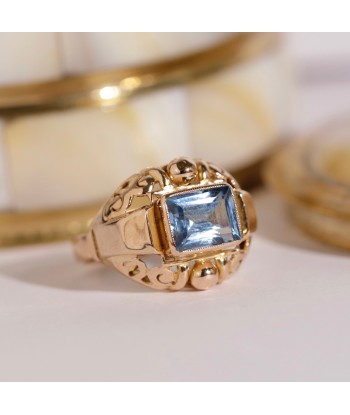 Bague Tank verre bleu clair Par le système avancé 