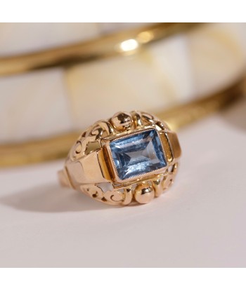 Bague Tank verre bleu clair Par le système avancé 