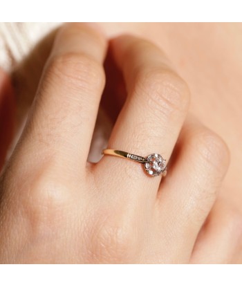 Bague solitaire ancien diamants pas chere