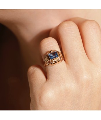 Bague Tank verre bleu clair Par le système avancé 