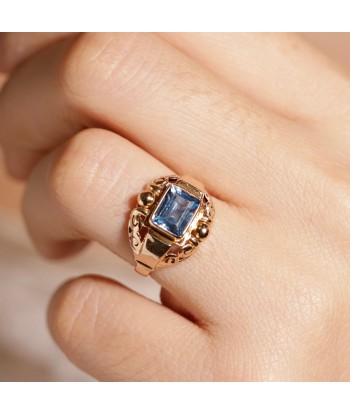 Bague Tank verre bleu clair Par le système avancé 