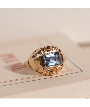 Bague Tank verre bleu clair Par le système avancé 