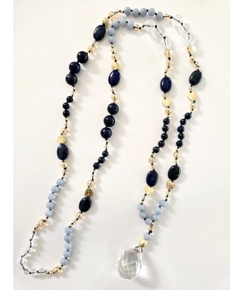 Lapis-lazuli et Quartz et Angelite Amélioration de cerveau avec