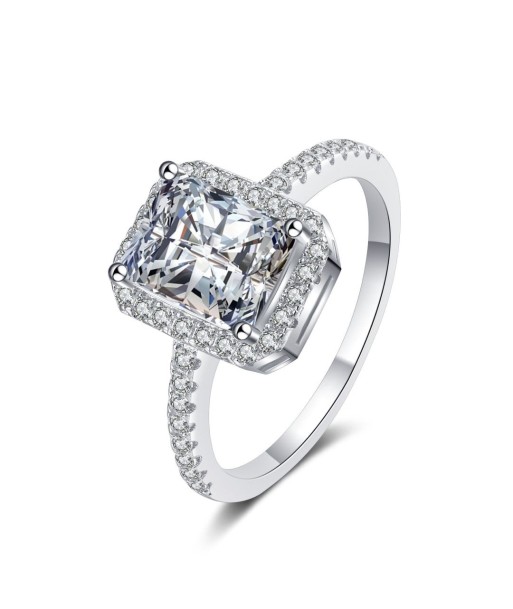 BAGUE MOISSANITE ETERNITY BAGUETTE pas cher 