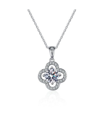 COLLIER  MOISSANITE TRÈFLE Pour