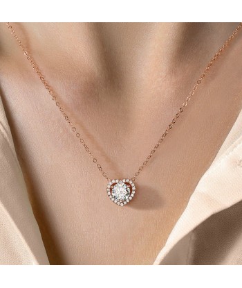 COLLIER MOISSANITE COEUR france