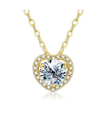 COLLIER MOISSANITE COEUR france