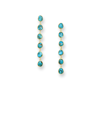 BOUCLES D'OREILLES FRIDA TURQUOISE des créatures d'habitude