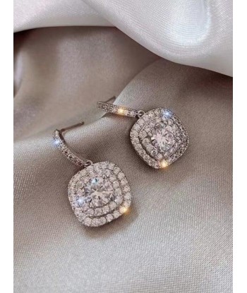 BOUCLES D'OREILLES  MOISSANITE DIANE brillant des détails fins