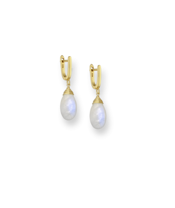 BOUCLES D'OREILLES DROPS PIERRE DE LUNE Profitez des Offres !