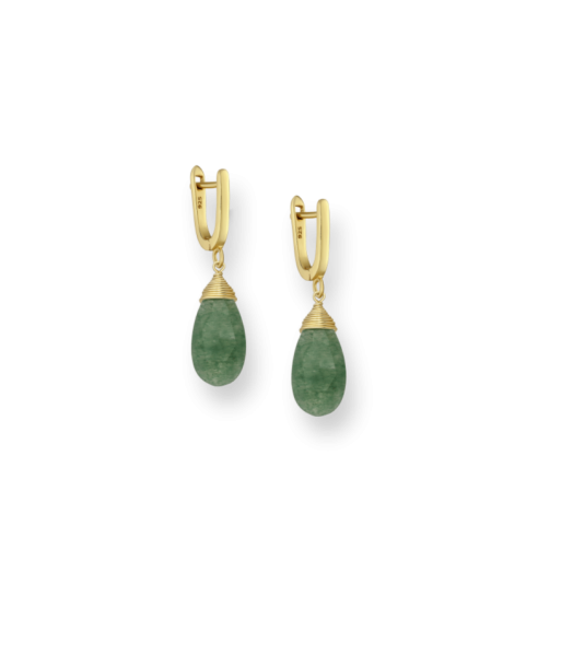 BOUCLES D'OREILLES DROPS AVENTURINE À commander