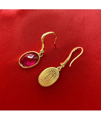 BOUCLES D'OREILLES CARMIN de votre