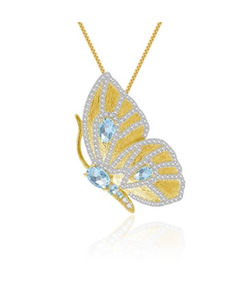 COLLIER-BROCHE MONARQUE TOPAZE BLEU CIEL sur le site 