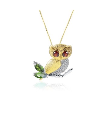 COLLIER-BROCHE HIBOU OTUS français