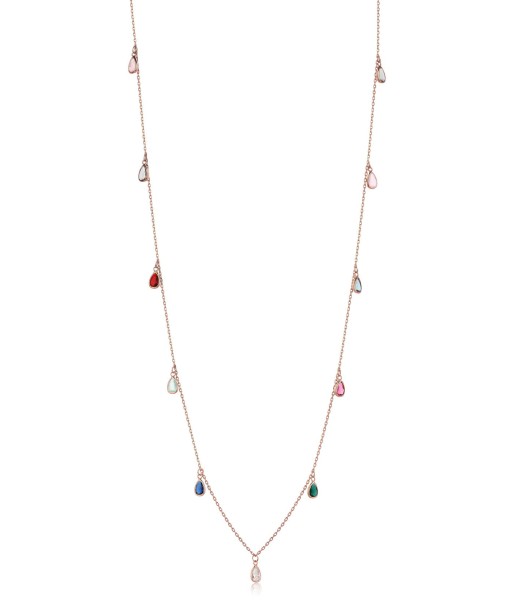 COLLIER  SAUTOIR GOUTTES COLORÉES Economisez 