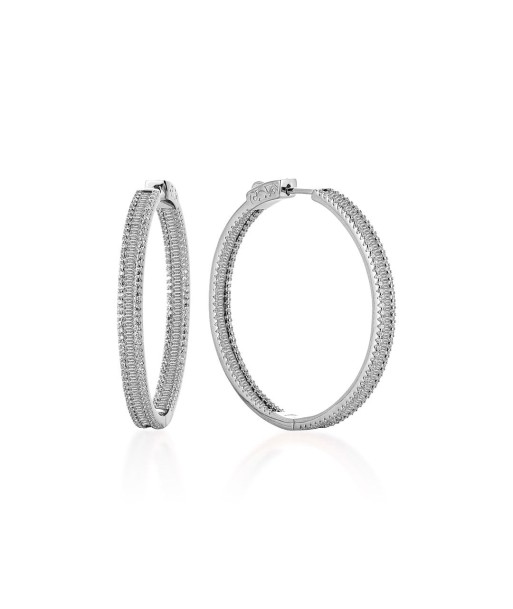 BOUCLES D’OREILLES HOOPS BAGUETTE Pour