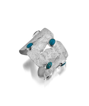 MANCHETTE HERACLIDE OR BLANC TURQUOISE Comparez plus de prix