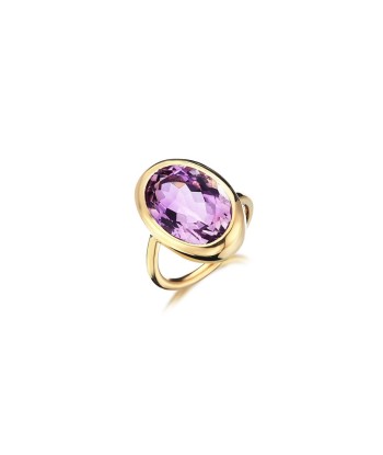 BAGUE OVALE QUARTZ VIOLET MIA OTTO d'Europe débarque