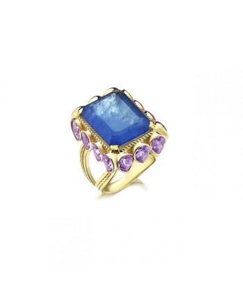 BAGUE ÉDITH BLEU/ VIOLET vous aussi creer 