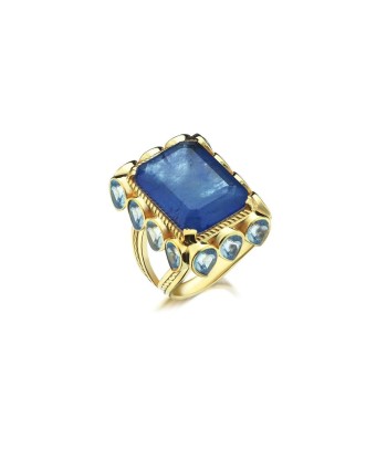 BAGUE EDITH BLEU/BLEU À commander