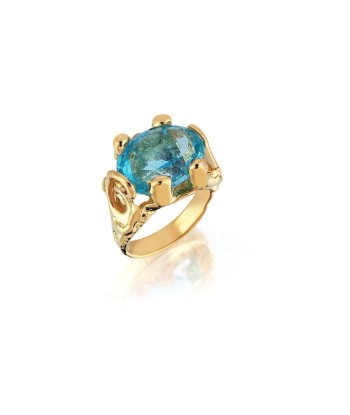 BAGUE HÉRACLIDE BLUE TOPAZE ou a consommer sur place