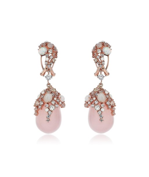 BOUCLES D'OREILLES PINK PEARL pas chere