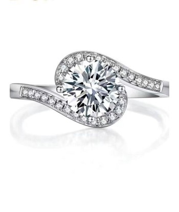 BAGUE MOISSANITE ANA brillant des détails fins