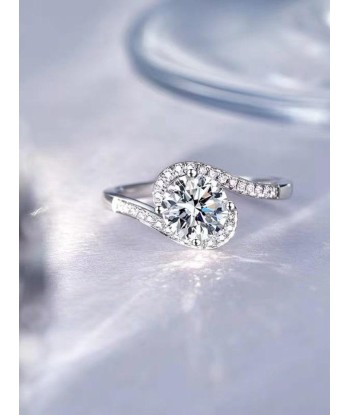 BAGUE MOISSANITE ANA brillant des détails fins