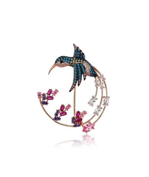 BROCHE COLIBRI ROSE du meilleur 