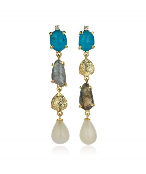 BOUCLES D'OREILLES MILEVA TURQUOISE acheter