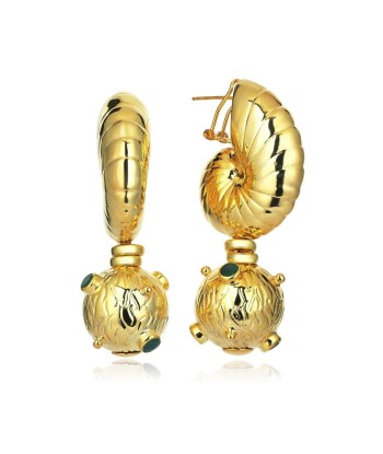 BOUCLES D’OREILLES ALEXANDRIE ÉMERAUDE Par le système avancé 