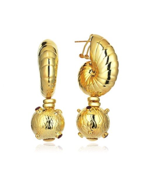 BOUCLES D'OREILLES ALEXANDRIE RUBIS ou a consommer sur place