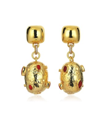 BOUCLES D'OREILLES ATHENA CORAIL Paris Déstockage Promo