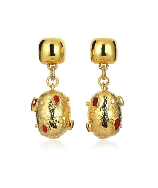 BOUCLES D'OREILLES ATHENA CORAIL Paris Déstockage Promo