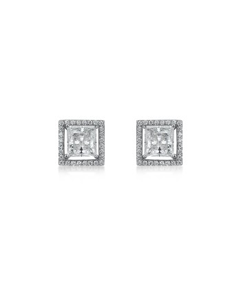 BOUCLES D'OREILLES MOISSANITE CARRÉ du meilleur 