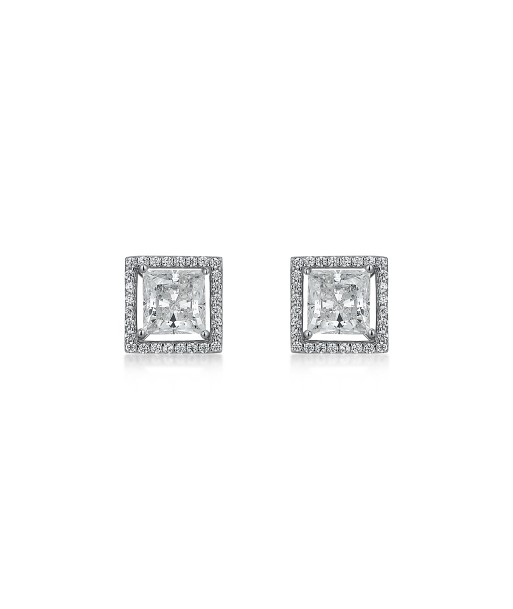 BOUCLES D'OREILLES MOISSANITE CARRÉ du meilleur 