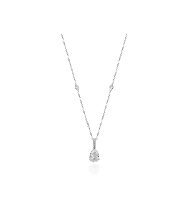 COLLIER MOISSANITE GOUTTE des créatures d'habitude