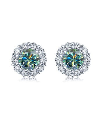 BOUCLES D'OREILLES MOISSANITE STUD ROND votre