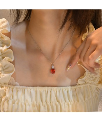 COLLIER SIGNITY DROP ROUGE le concept de la Pate a emporter 