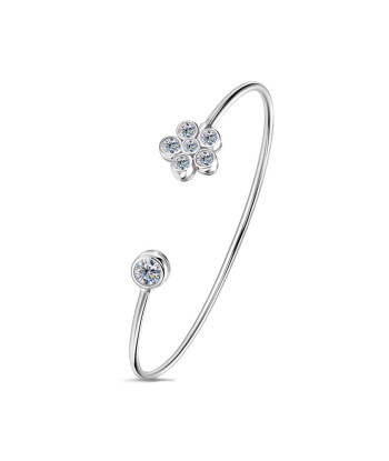 BRACELET JONC  MOISSANITE FLEUR Toutes les collections ici