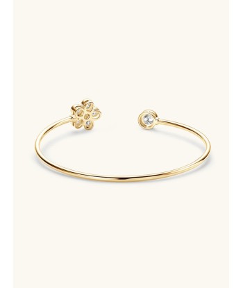 BRACELET JONC  MOISSANITE FLEUR Toutes les collections ici