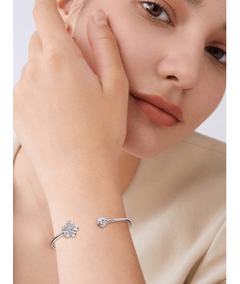 BRACELET JONC  MOISSANITE FLEUR Toutes les collections ici