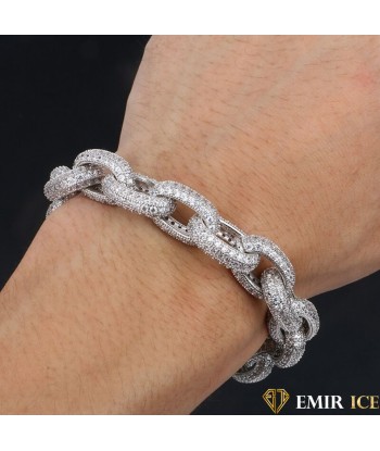 BRACELET EMIR FORÇAT OR BLANC solde