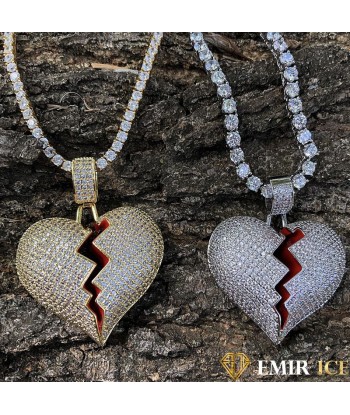 COLLIER PENDENTIF CŒUR BRISÉ™ : Heart Break à prix réduit toute l'année