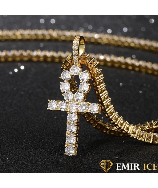 COLLIER PENDENTIF CROIX ÉGYPTIENNE ÂNKH™ : Symbole de vie pas chere